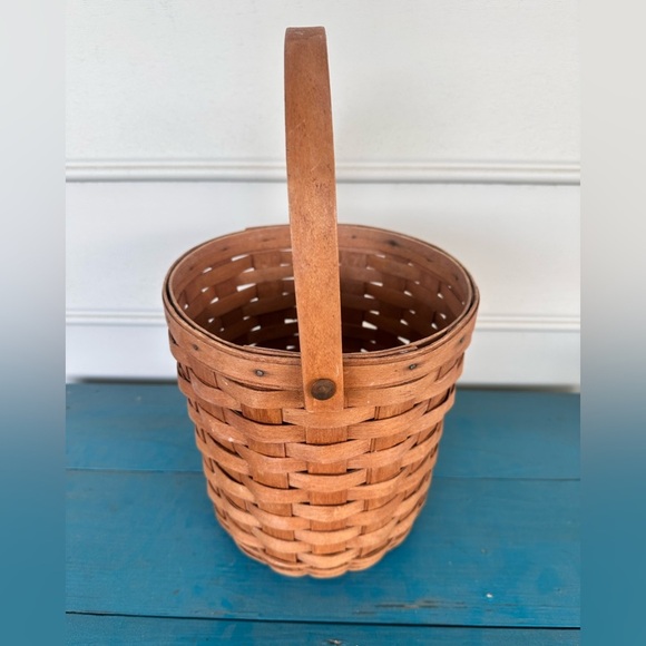 Longaberger Brown Woven Basket with Intricate Accents vintage 1991 - Picture 2 of 7